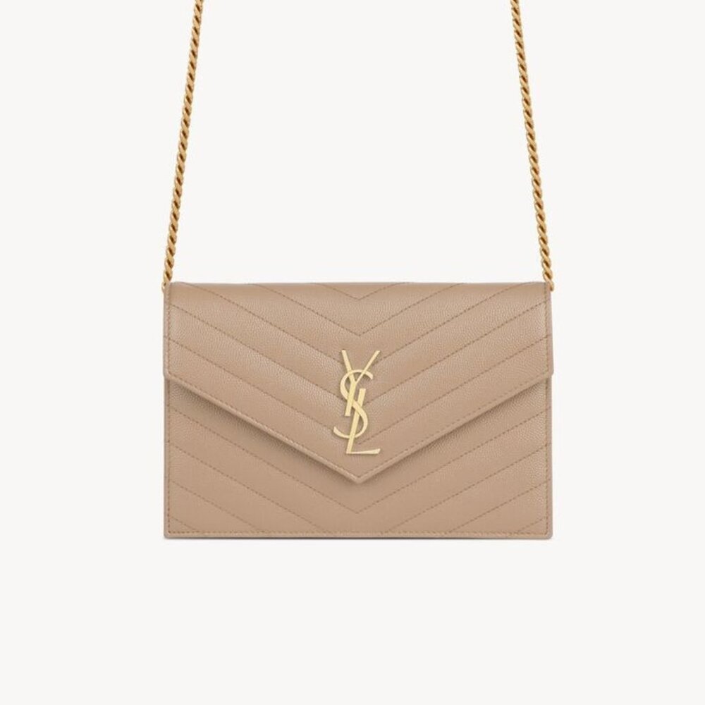 YSL CASSANDRE ENVELOPE CHAIN WALLET
